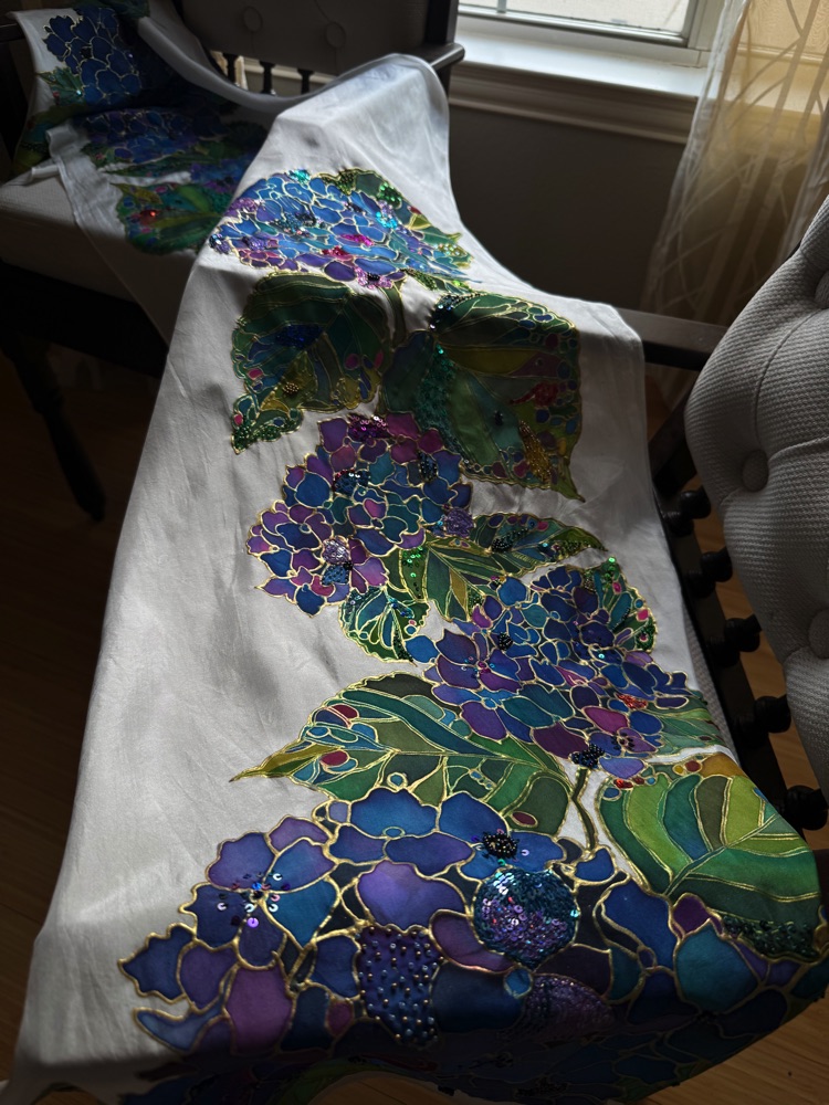 The Hydrangea Atelier Silk Wrap