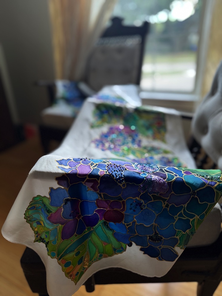 The Hydrangea Atelier Silk Wrap